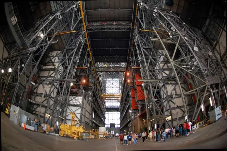 Inside the VAB as seen from a fish-eye lens