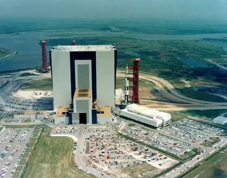 Saturn V roll out of VAB